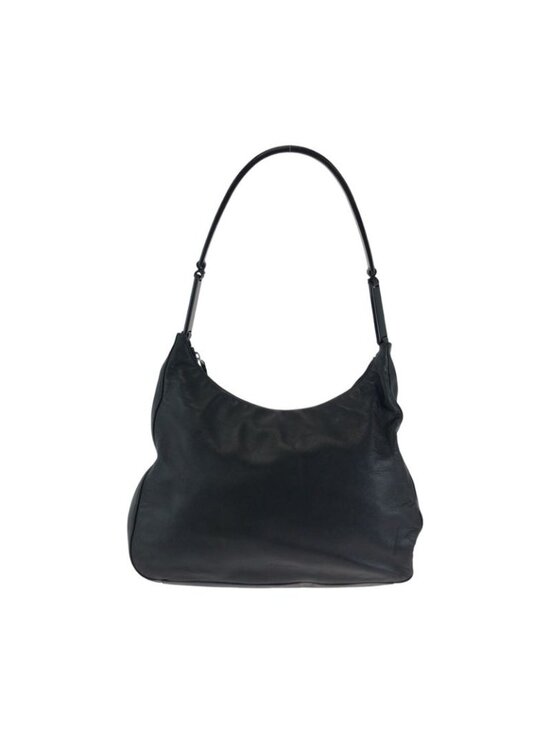 Prada Handbags - ★SOLD★ Prada Plastic Handle Logo Black Hobo Shoulder Bag